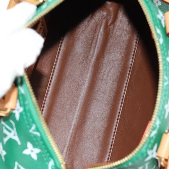 LOUIS VUITTON Monogram Speedy P9 Bandouliere 25 Bag Green M24423 LV Auth 139... - Picture 12 of 15